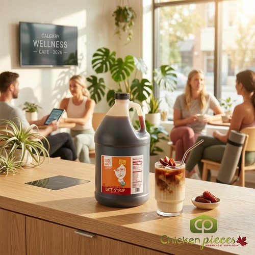 Date Lady Organic Date Syrup 1 Gallon - Natural Sweetness | Ideal for Food Service and Baking