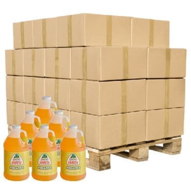 Jarritos Pineapple Slushy Syrup 5:1 Food Service Concentrate | 1.89L/64 OZ | 6/CASE | 60 CASES PER PALLET (360 BOTTLES)