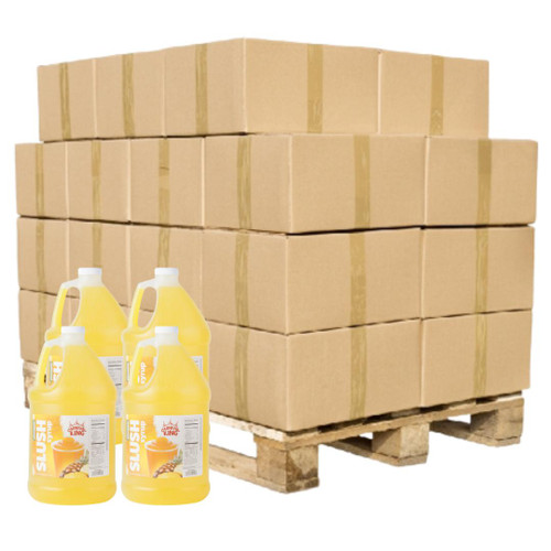 CONCESSION Concession Stand Pineapple Slushy Syrup 5:1 Bulk Food Service Concentrate | 1 Gallon | 4/Case | 48 Cases Per Pallet (192 Bottles) 
