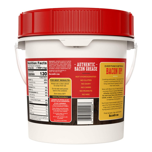 BACON UP Bacon Up Bacon Grease 9lb - Savory Flavor Enhancement | Perfect for Versatile Cooking  BACON UP Bacon Up Bacon Grease 9lb - Savory Flavor Enhancement | Perfect for Versatile Cooking