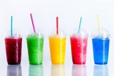 Concession Stand Peach Slushy Syrup 5:1 Bulk Food Service Concentrate | 1 Gallon | 4/case | 48 Cases Per Pallet (192 Gallons)