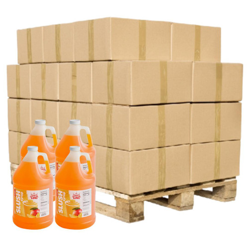 CONCESSION Concession Stand Mango Slushy Syrup 5:1 Bulk Food Service Concentrate | 1 Gallon | 4/case | 48 Cases Per Pallet (192 Gallons) 