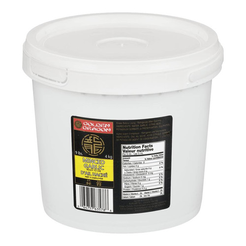 GOLDEN DRAGON Golden Dragon Minced Garlic Bulk Food Service 4L - Burst of Flavor | Kitchen Essential 