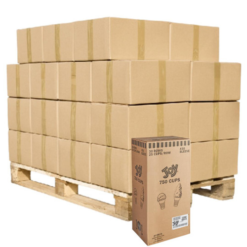  JOY #30 Flat Bottom Cake Cone - 750/Case | 16 Cases Per Pallet | 12000 CONES 