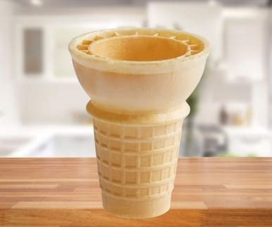 JOY #30 Flat Bottom Cake Cone - 750/Case | 16 Cases Per Pallet | 12000 CONES