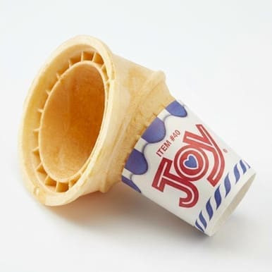 JOY #40 72092 Flat Bottom Jacketed Cake Cone - 600/Case | Perfect Cones for Delightful Desserts