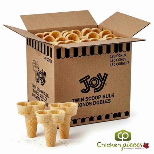 JOY Twin Scoop Cake Cone - 180/Case | Perfect for Double the Delight