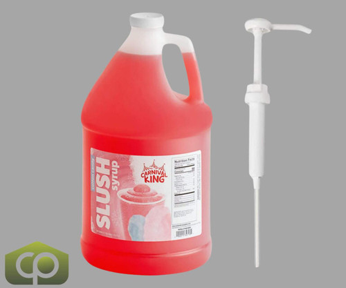  Table Top King Cotton Candy Slushy Syrup Bulk Food 5:1 Concentrate BONUS Squeeze Pump 