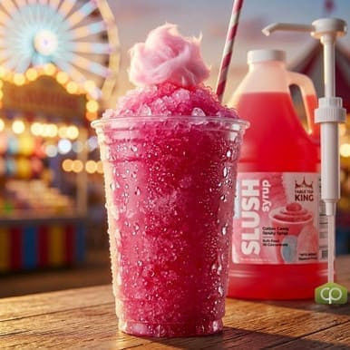 Table Top King Cotton Candy Slushy Syrup Bulk Food 5:1 Concentrate BONUS Squeeze Pump