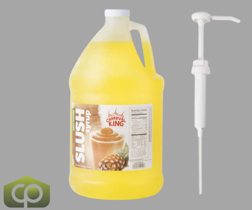  Table Top King Pina Colada 5:1 Concentrate Slushy Syrup BONUS Squeeze Pump 