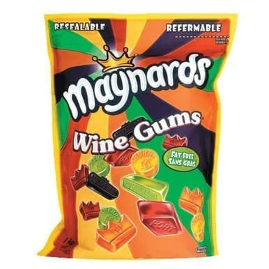 MAYNARDS Wine Gums Assorted Soft Candy 1kg/2.2lbs - A Classic Confectionery Delight