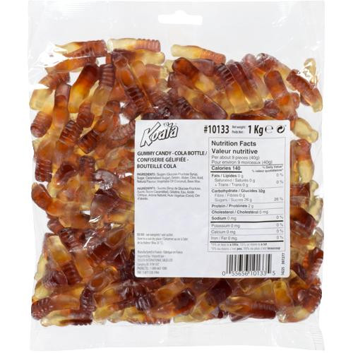 Koala KOALA Candy Cola Bottles 1kg/2.2lbs - Classic Cola Flavor in Every Bite 