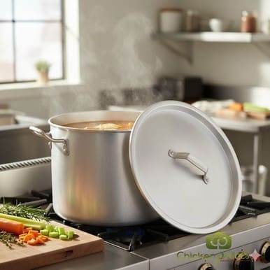 Aluminum Cover for 20L Stock Pot - Secure Fit and Efficient Cooking