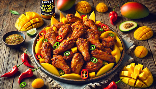 Lawry's Mango Habanero Wings Seasoning Mix | Tropical Spice Blend | 616g