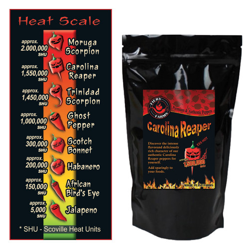 Fiery Farms Red Carolina Reaper Pepper Powder - Intense Heat and Flavor, 2.2 Lbs/1 Kgs
