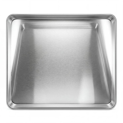 CP Full Size 18" x 26" 19 Gauge Wire in Rim Aluminum Bun Pan / Sheet Pan (12/Case)-Chicken Pieces