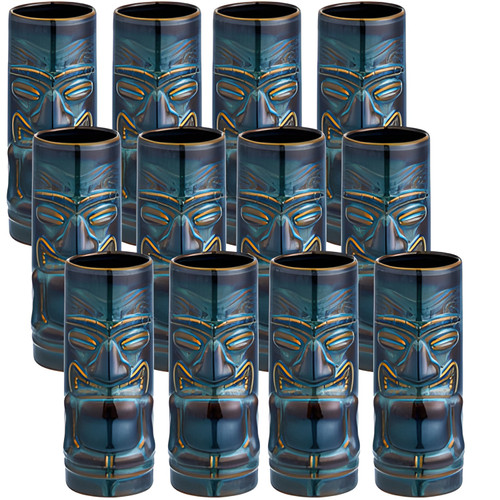 Tuxton Pine 16 oz. Ceramic Tiki Mug - 12/Pack | Buy Now for Tiki-Themed Fun
