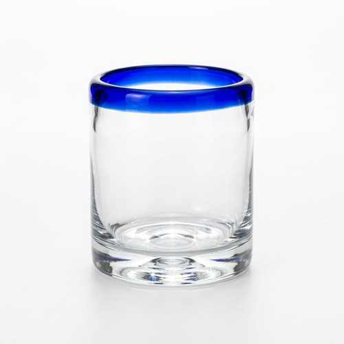 Libbey Aruba 10 oz. Cobalt Accent Rocks Glass Set - 12/Case-Chicken Pieces