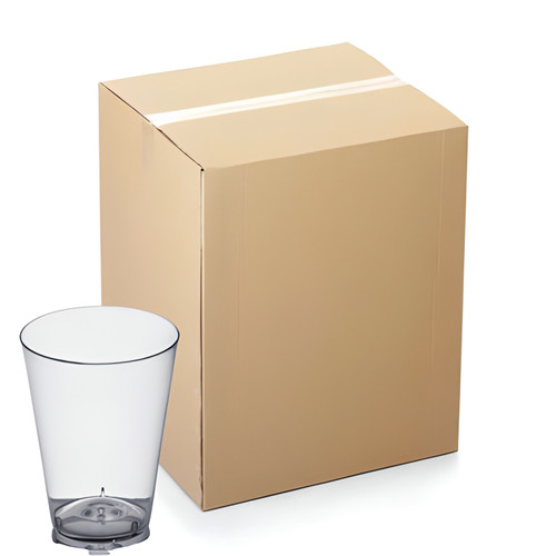 CP 2 oz. Clear Plastic Shot Glass - 2500/Case | Cheers to Shots in Convenient Disposable Style