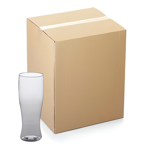 CP 12-16 oz. Heavy Weight Clear Plastic Pilsner Glass - 64/Case | Raise a Toast with Sturdy Pilsner Glasses