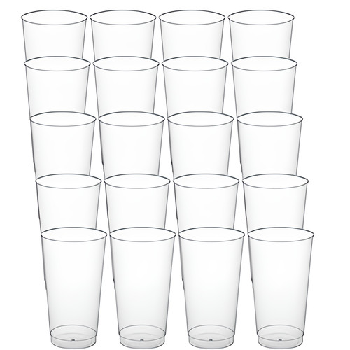 CP 12 oz. Clear Disposable Plastic Tumbler - 20/Pack | Convenience in Clear Plastic Tumblers!