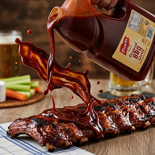 French's Original BBQ Sauce 1 Gallon - 4/Case | Timeless Flavor in Bulk