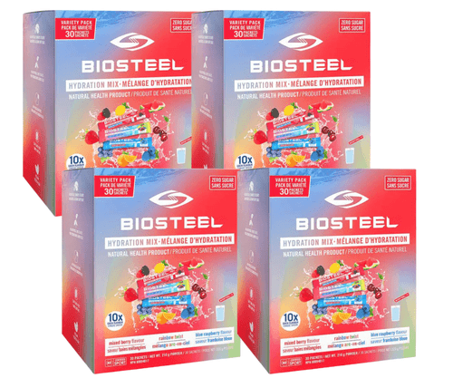 BioSteel Hydration Mix - 30 Packets | Electrolyte-Rich Hydration-4/CASE (TOTAL 120 PACKETS)