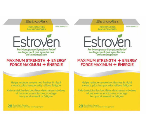 Estroven Maximum Strength + Energy - 2 x 28 Caplets | Hormonal Balance and Energy Support   Estroven Maximum Strength + Energy - 2 x 28 Caplets | Hormonal Balance and Energy Support