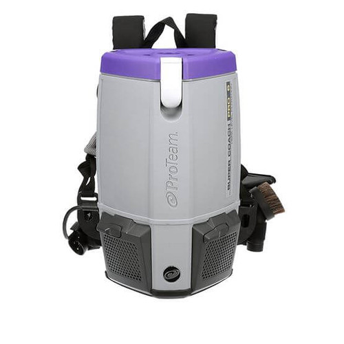 ProTeam Super Coach Pro 6 Qt. Backpack Vacuum with Telescoping Wand and Xover Floor Tool | Ultimate Cleaning Efficiency