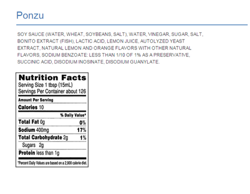 KIKKOMAN Kikkoman Ponzu Citrus Seasoned Dressing 0.5 Gallon Container - 6/Case - Infuse Your Dishes with Zesty Flavor