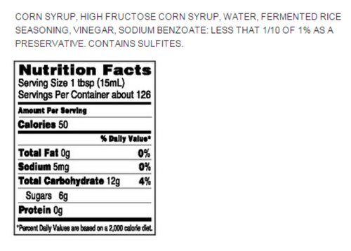 KIKKOMAN Kikkoman 0.5 Gallon Kotteri Mirin Sweet Seasoning - 6/Case - Elevate Your Dishes with a Touch of Sweetness