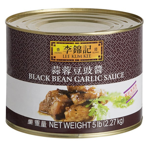 LEE KUM KEE Lee Kum Kee 5 lb. Black Bean Garlic Sauce - 6/Case - Savory and Bold Flavor Enhancer