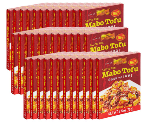 LEE KUM KEE Lee Kum Kee Medium-Hot Sichuan-Style Mabo Tofu Sauce 2.5 oz. - 36/Case - Bold and Spicy Flavor Infusion  LEE KUM KEE Lee Kum Kee Medium-Hot Sichuan-Style Mabo Tofu Sauce 2.5 oz. - 36/Case - Bold and Spicy Flavor Infusion