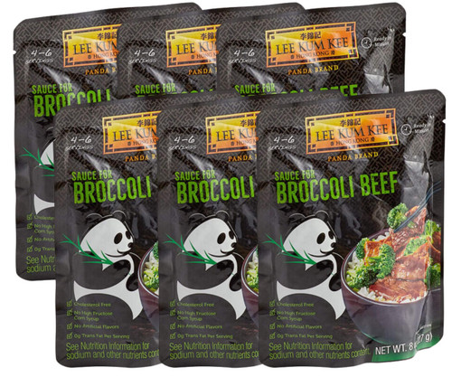 LEE KUM KEE Lee Kum Kee Panda Brand Broccoli Beef Sauce 8 oz. - 6/Case - Savory Fusion for Delicious Dishes  LEE KUM KEE Lee Kum Kee Panda Brand Broccoli Beef Sauce 8 oz. - 6/Case - Savory Fusion for Delicious Dishes