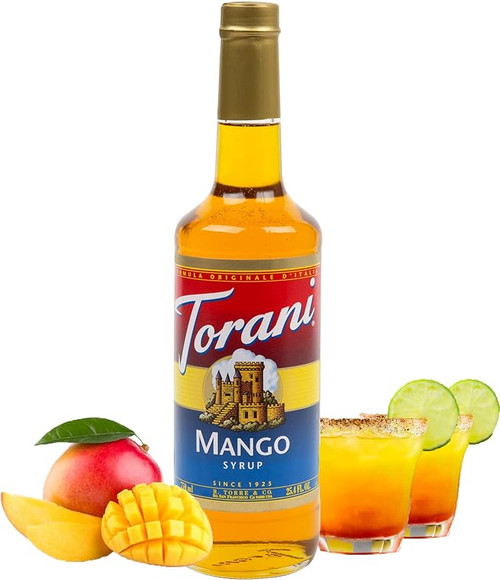 CHICKEN PIECES - Torani Mango Flavoring Syrup Plastic 750 mL Bonus Squeeze Pump