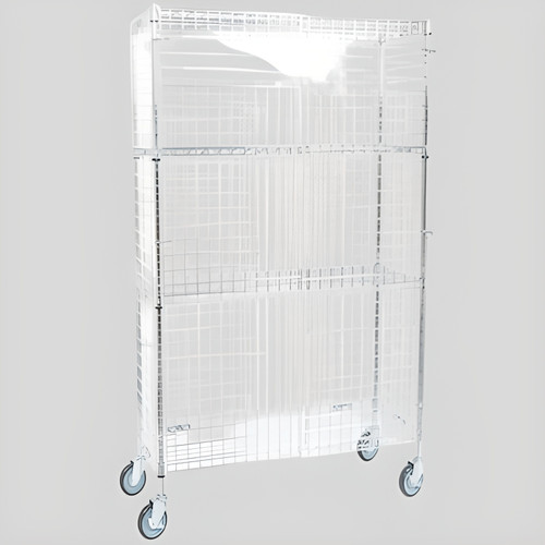 CP NSF Mobile Chrome Wire Security Cage Kit - 18" x 48" x 69" | Secure & Portable Storage Solution