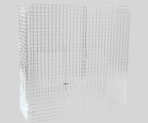 Chicken Pieces CP NSF Chrome Wire Security Cage - 24" x 60" x 61" | Secure Storage Solution