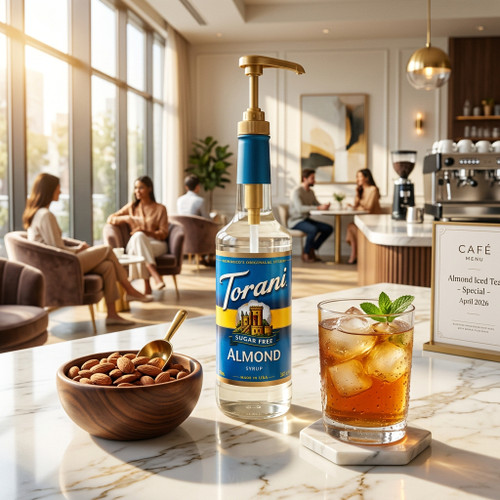 torani Torani Sugar-Free Almond Flavoring Syrup Plastic 750 mL Bonus Squeeze Pump