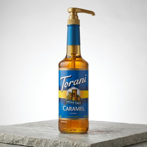 torani Torani Sugar-Free Caramel Flavoring Syrup Plastic 750 mL Bonus Squeeze Pump