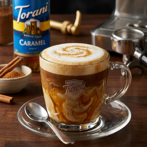torani Torani Sugar-Free Caramel Flavoring Syrup Plastic 750 mL Bonus Squeeze Pump
