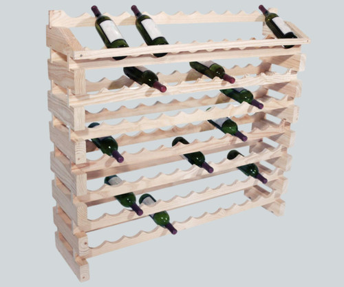 Franmara Modularack Pro Natural Wooden Modular Wine Rack 96 Bottle-Chicken Pieces