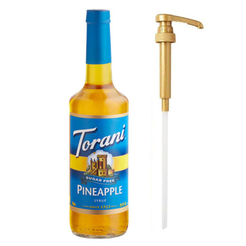 torani Torani Sugar-Free Pineapple Flavoring Syrup Plastic 750 mL Bonus Squeeze Pump  - chicken pieces