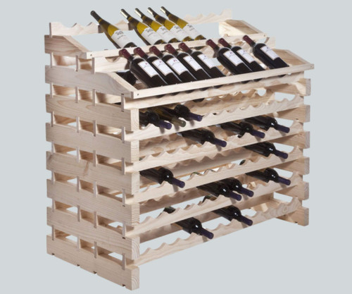Franmara Modularack Pro Waterfall Natural Wooden Modular 156 Bottle Wine Rack-Chicken Pieces