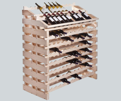 Franmara Modularack 204 Bottle Pro Waterfall Natural Wooden Modular Wine Rack -Chicken Pieces