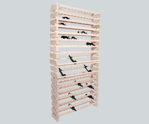 Franmara Modularack Natural Wall Mount Wooden Pro 192 Bottle Wine Rack-Chicken Pieces