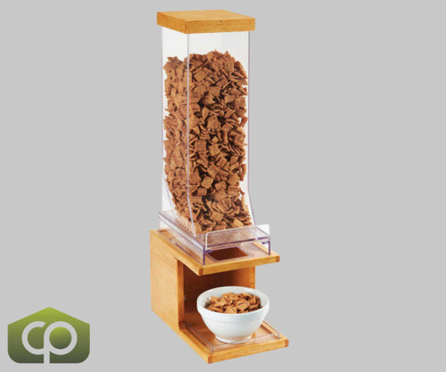 Cal-Mil Madera 9.8 Liter Single Canister Pull and Serve Cereal Dispenser - Modern Aesthetics, Convenient Dispensing