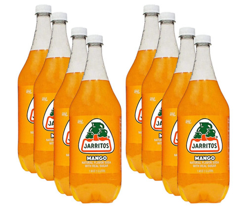 jarritos Jarritos Mango Soda 1.5 L/26.45 lbs (8-Case) - Jarritos Mango: A Refreshing Mexican Mango Soft Drink with 100% Natural Sugar 