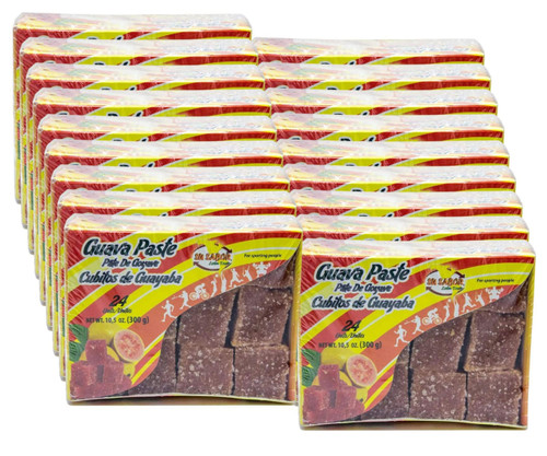  Su Sabor Cubitos de Guayaba / Guava Paste 24/298g (18-Case) - Guava Paste Cubes: Irresistibly Sweet and Sugar-Coated 