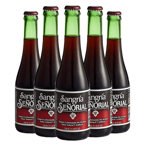  Sangria SeÃ±orial Soda 11.16 oz (24-Case) - Non-Alcoholic Mexican Sangria Soft Drink 
