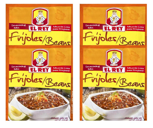 El Rey Frijoles/Beans Seasoning 20g (4-Case) - Authentic Colombian Flavor for Perfect Beans 